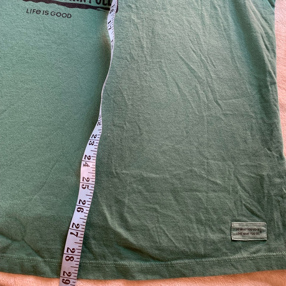 NWT Life Is Good Green Graphic Cotton Tee with Reindeer Design Plus Size XXXL - Picture 8 of 10